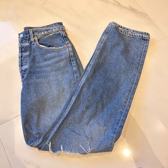 Citizens of Humanity Eva Distressed High-Rise Straight-Leg Baggy Jeans - Picture 4 of 16